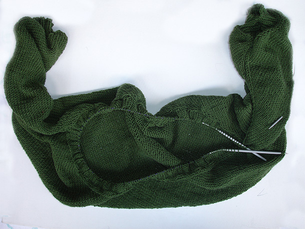 Πλεκτό μπολερό sikoma-sto-kentro