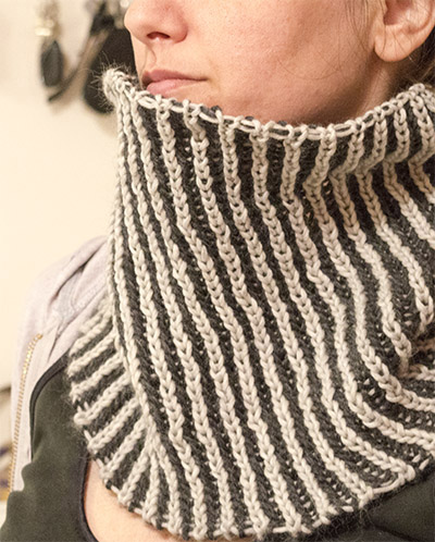 Λαιμός πλεγμένος με Μπριός σε γύρους laimos brioche 2