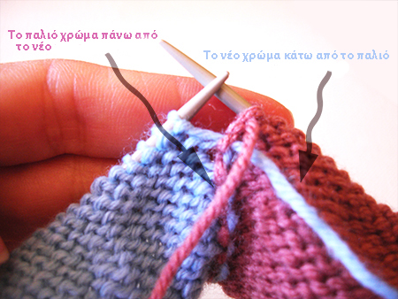 Πολύχρωμες τεχνικές πλεξίματος Intarsia Πολύχρωμες τεχνικές πλεξίματος Intarsia