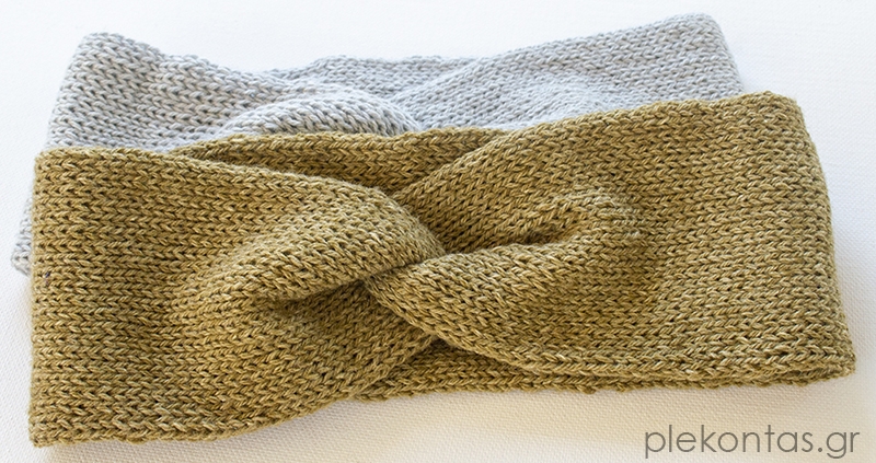 Ζεστή πλεκτή κορδέλα μαλλιών