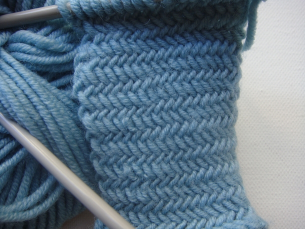 Πλέξη Ψαροκόκαλο - Herringbone