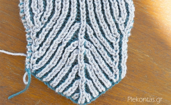 5. Μειώσεις και Αυξήσεις για την Πλέξη Μπριός Μειώσεις και Αυξήσεις για την Πλέξη Μπριός