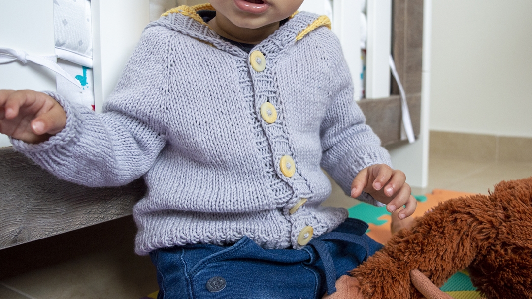 Βρεφική ζακέτα ρεγκλάν | Lana Gatto Supersoft