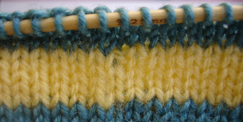 Αλλαγή χρώματος στην κυκλική πλέξη