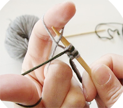 Ρίξιμο πόντων με δύο χρώματα - νήματα 6