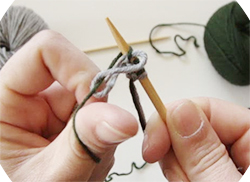 Ρίξιμο πόντων με δύο χρώματα - νήματα 9