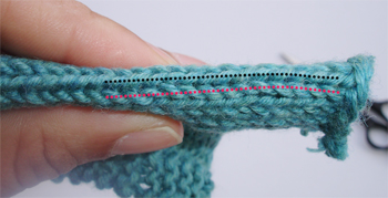 Steeking - Κόψιμο πλεκτού croset-1