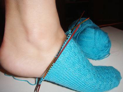 πλέξιμο κάλτσας 6