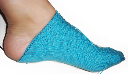 Πλέξιμο κάλτσας 9